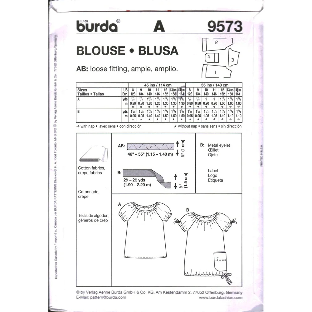 Burda easy 9573